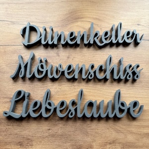 Personalized lettering, individual, creative, signs, nameplates, favorite word, custom text decoration, hangers or stands, handmade image 19