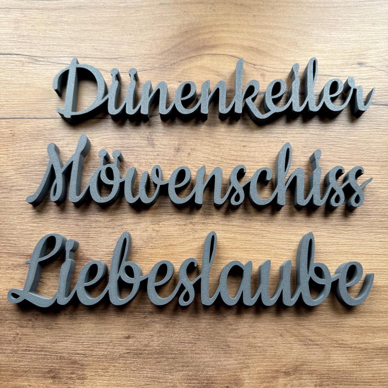 Personalized lettering, individual, creative, signs, nameplates, favorite word, custom text decoration, hangers or stands, handmade image 19