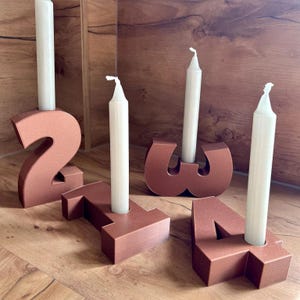 Set Di 4 Portacandele Neri In Metallo Per Corona Dell'Avvento E Decorazioni Natalizie - Eleganti E Sicuri