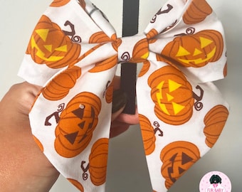 Pumpkin Sailor Bow-Tie | Halloween Bows | Dog Sailor Bow | Free Gift