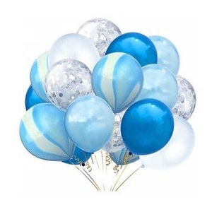 Blue Marble Balloon Bouquet