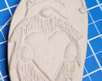 Valentine Gnome plastic mold 2.25"×4"×.6"