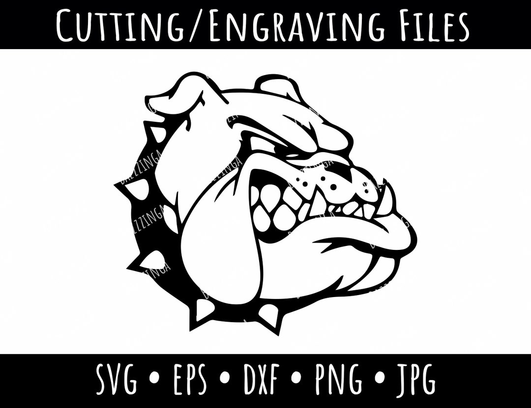 Bulldog Art, Bulldog Vector Designs SVG, Cut Files, Bulldog SVG, Sport