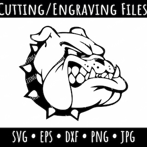 Bulldog Art, Bulldog Vector Designs SVG, Cut Files, Bulldog SVG, Sport Clip Art, GA Bulldog Logo Clipart, svg, eps, dxf, png, jpg