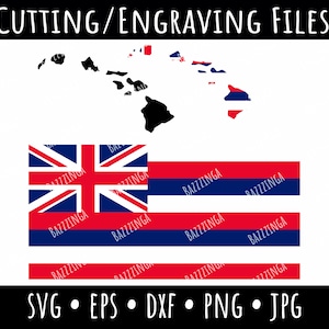 Hawaii Flag Logo Art, HI State Vector Designs SVG, Cut Files, Clip Art, American State Clipart, svg, eps, dxf, png, jpg