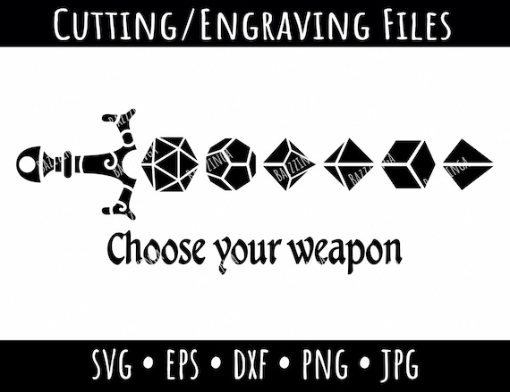 Dice Sword Choose Your Weapon D20 Funny Dungeons Rpg Gamer T-Shirt Dice Sword Choose Your Weapon D20 Funny Dungeons Rpg Gamer T-Shirt