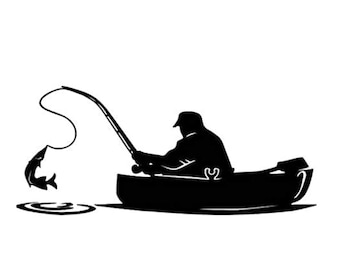 Download Man Fishing Svg Etsy