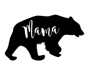 Maman ours SVG, imprimable PNG JPEG, fichier de coupe Cricut (téléchargement numérique)