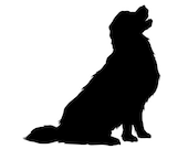 ゴールデン レトリバーの子犬のシルエット、Cricut Cameo シルエットの