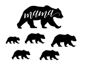 Download Mama Bear Clipart Etsy