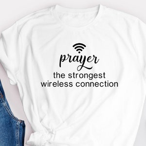 Preghiera più forte connessione wireless Religioso Cristiano Segno Scarica per Cricut, Silhouette cameo SVG Cutting File, JPEG, PNG Trasparente