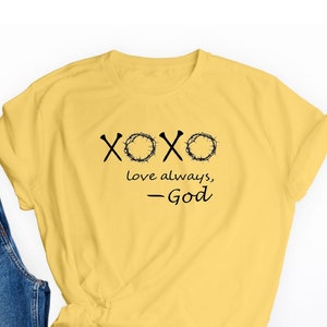 XoXo Love Always God Religieux Christian Tshirt Signe Télécharger pour Cricut, Silhouette SVG Cutting File, JPEG, PNG Transparent
