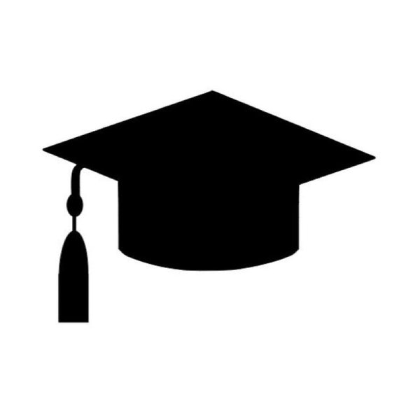 Graduation Grad Cap Silhouette Instant Download includes Cricut, Cameo Silhouette SVG Cut File, JPEG Printable Image, PNG Transparent File