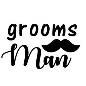 Hochzeit Bräutigam Mann Schnurrbart Schild Download beinhaltet Cricut, Cameo Silhouette SVG Cut File, JPEG Druckbar, PNG Transparent,