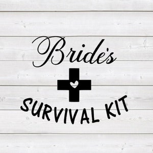 Bridal Emergency Kit Custom Black Kit Bride Survival Kit Wedding Emergency  Kit Bridal Shower Gift Gift for Bride Medium Black Bag 