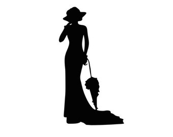 Download Lady Silhouette Etsy