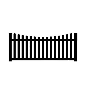 Picket Fence Silhouette Instant Download for Cricut, Cameo Silhouette SVG Cut File, JPEG Printable Image, PNG Transparent File