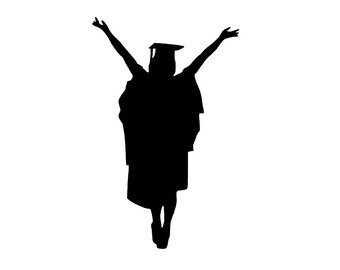 Download Graduation Silhouette Etsy