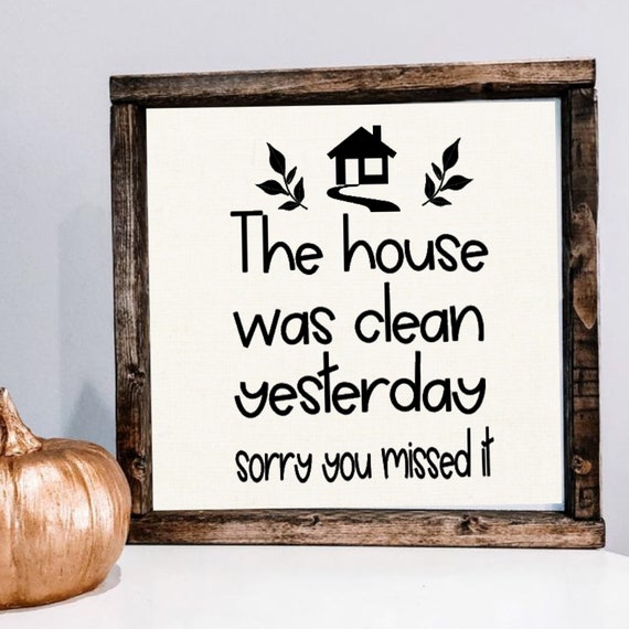 Sarcastic House Cleaning Sign Instant Digital Download Etsy