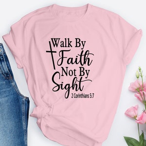 2 Corinthians 5:7 Walk by Faith Not by Sight Christian Bible Quote Sign ...