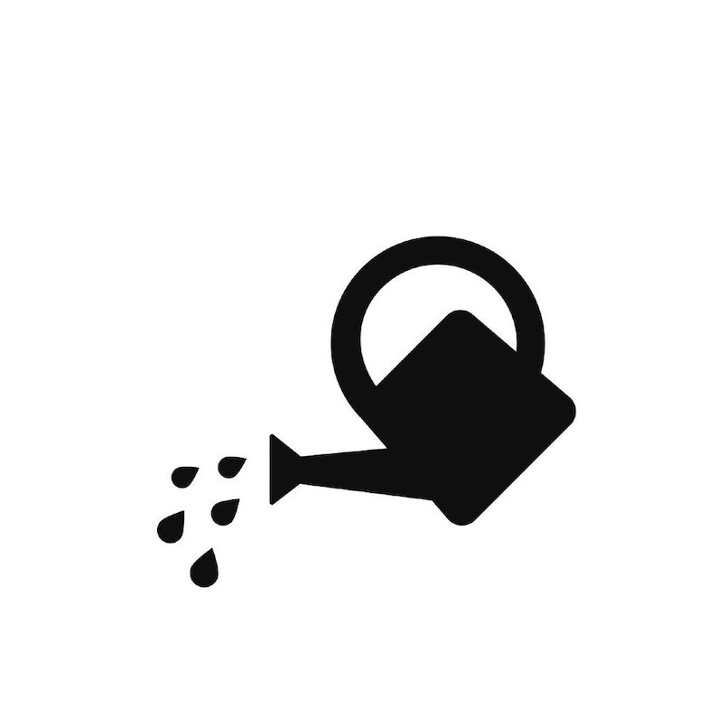 Garden Watering Can Silhouette Download Includes Cricut Cameo Etsy