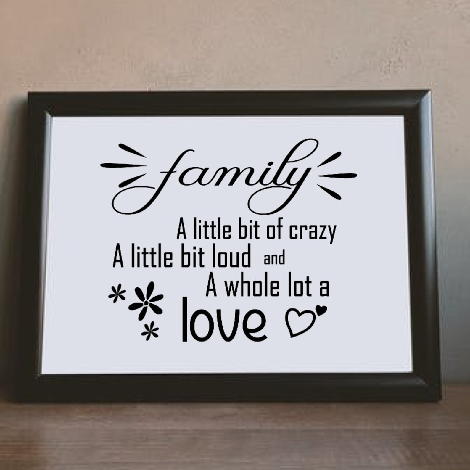 Family Wall Saying Sign Silhouette Instant Download SVG Cut Etsy