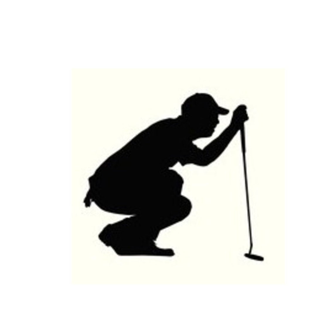 Golf Golfer Man Silhouette Instant Download includes Cricut Etsy
