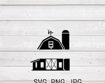 Barn Monogram SVG, Farm Sign Cut File (Digital Download)