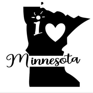 Ich liebe Minnesota Digital Instant Download enthält Cricut SVG geschnitten Datei, JPEG druckbare Bild, PNG transparente Datei