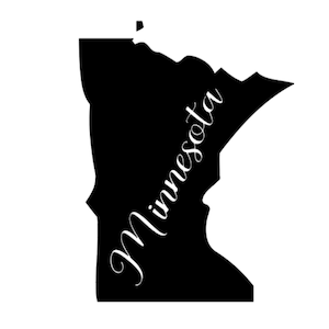 Minnesota Digital Sofortiger Download enthält Cricut SVG-Schnittdatei, JPEG druckbares Bild, PNG transparente Datei