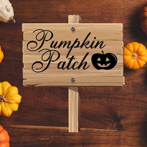 Kürbis Aufnäher Herbst Halloween Zeichen Sofortiger Download Cricut Silhouette SVG Schnitt Datei JPG druckbares Bild PNG transparente Datei
