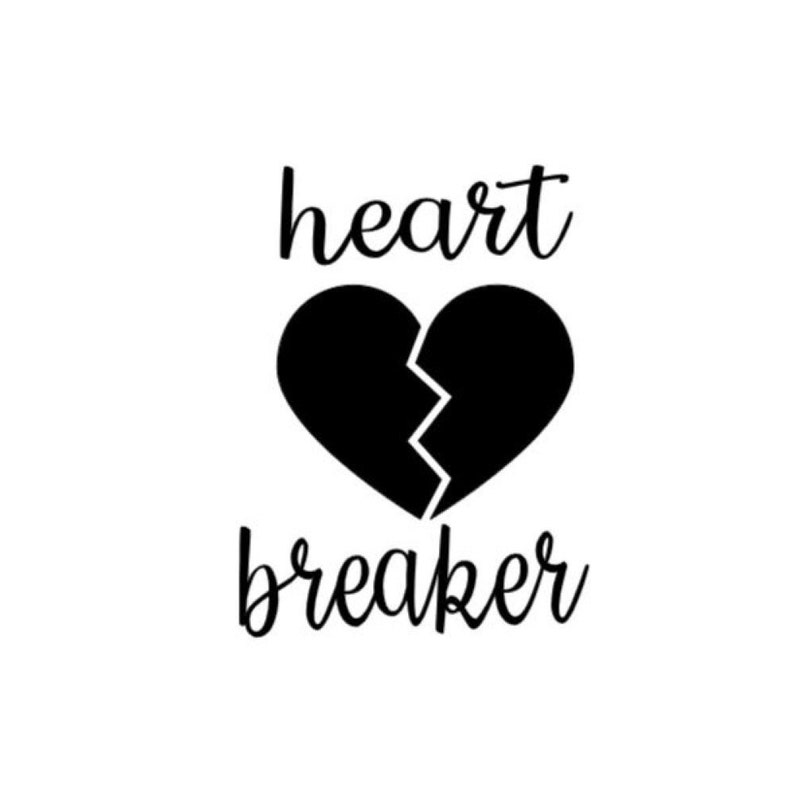 Red Heart Breaker Valentine's Day Instant Download for Etsy