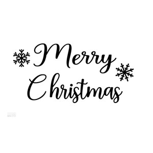 Merry Christmas Digital Instant Download includes Cricut SVG Cut File, JPEG Printable Image, PNG Transparent File