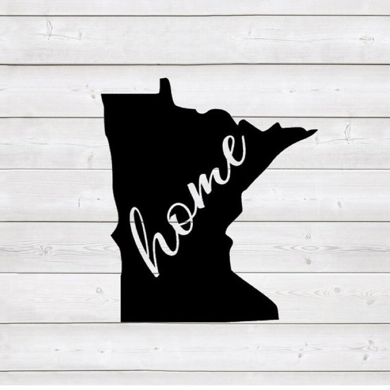 Minnesota Home Sign Download for Cricut Cameo Silhouette SVG | Etsy