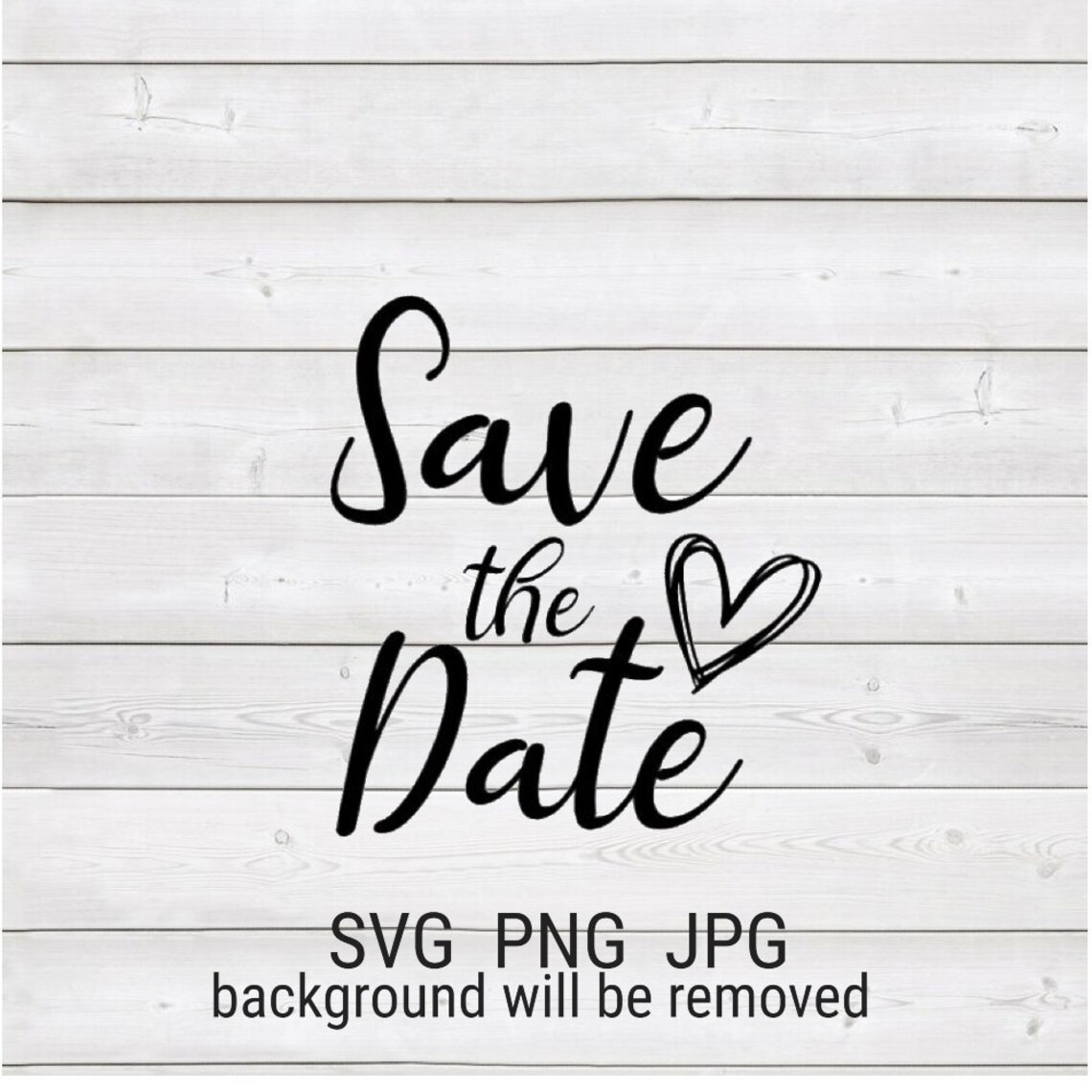 Download Save the Date Wedding Sign Silhouette Download SVG Cut File | Etsy