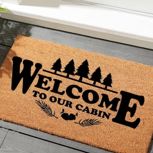 Welcome To Our Cabin Sign Instant Digital Download Cricut Silhouette Svg Cutting File JPG Printable PNG Transparent Image