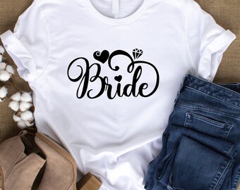 Novia Cricut SVG Descarga digital instantánea JPG Signo de boda Brid Camiseta SVG Tote Taza Signo Novia Clip Art Silueta Novia PnG Sublimación