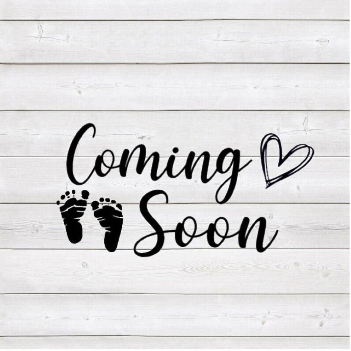Coming Soon Baby Sign Download includes SVG Cutting File Etsy