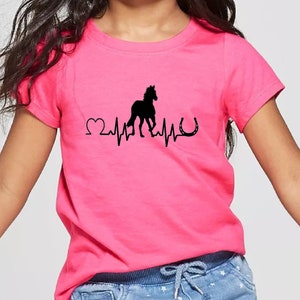 Pferd Herzschlag Liebe T-Shirt Zeichen Sofortiger Download Cricut SVG Schnitt Datei JPG Printable PNG Transparent dxf Cad