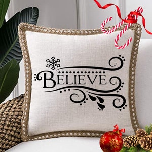 Believe Christmas Sign  Digital Instant Download Cricut SVG Cut File for Cricut Cutters PNG Transparent File