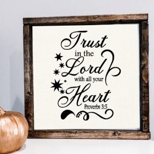 Proverbs 3:5 Trust In The Lord With All Your Heart Bible Quote Instant Download Cricut SVG Cut File JPG Printable PNG Transparent dxf Cad