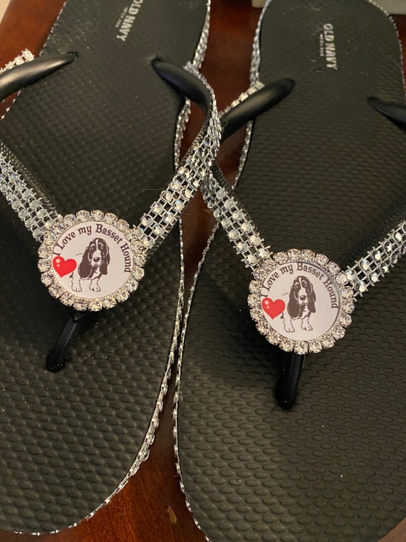 flip flops with dogs on them