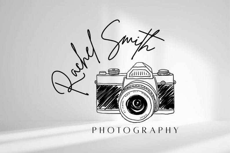 Custom Modern Photography Camera Logo - Etsy