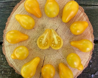 Yellow Pear-shaped Tomato seeds, best gift for him her, gardening, home decor, fruit & vegetable, mothers day fathers day, teacher gifts