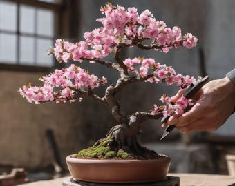 Japanese Pink Cherry Blossom Bonsai Tree Seeds, Sakura Home