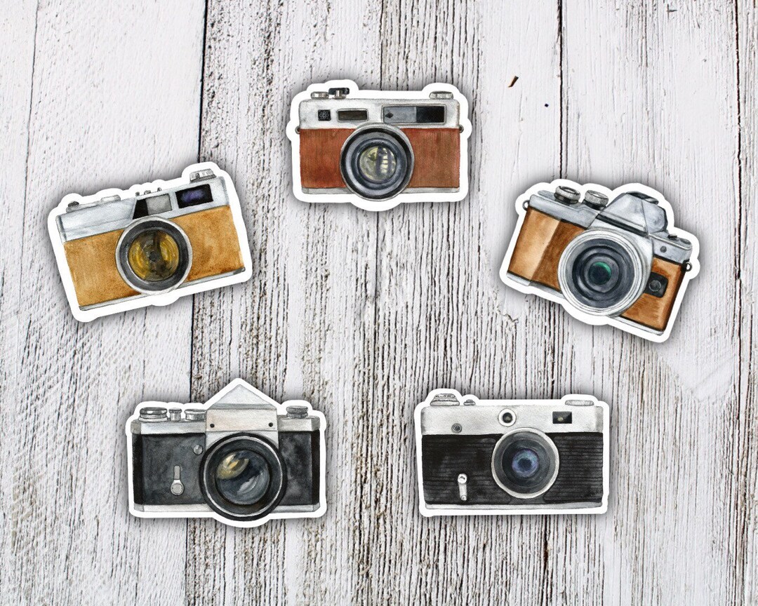 Vintage Camera Sticker Bundle Weatherproof Sticker Bundle Photography ...