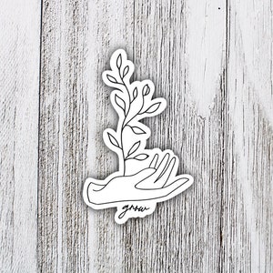 Cute Growth Sticker  - Plant Lover Gifts - Vegan Gift