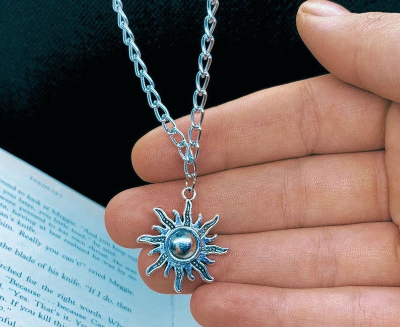 Sun Necklace Gold and Silver