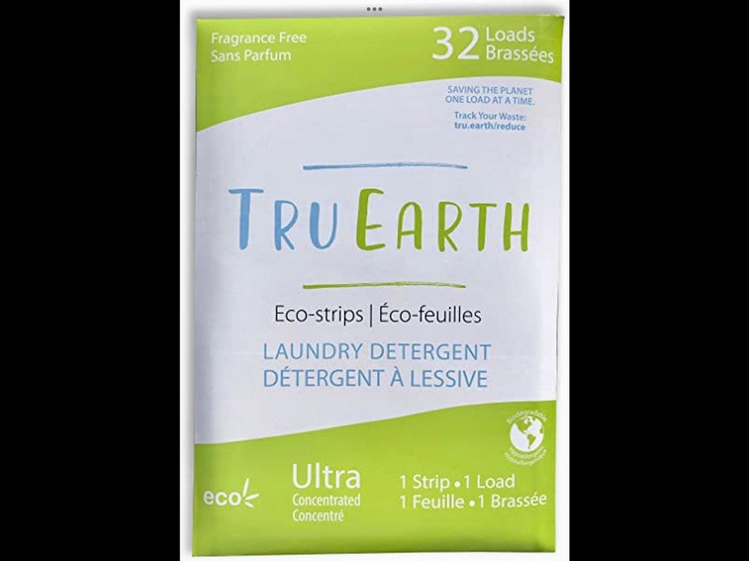 Tru Earth Eco-strips Laundry Detergent Fragrance Free 32 Load Count ...