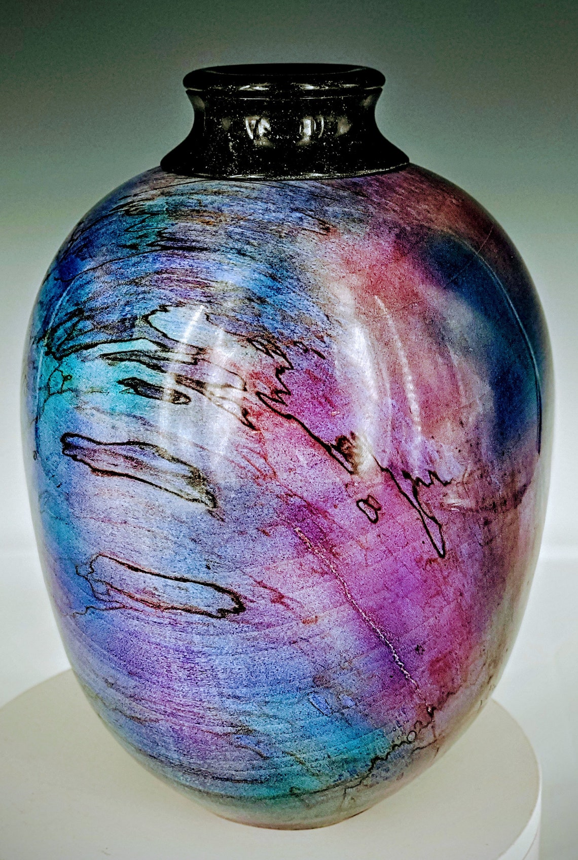 Hand Turned Wood Vase. Etsy